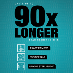 #1 x 2" Square Impact XPS Power Bit, (5/Pack) Alt 2 - Image