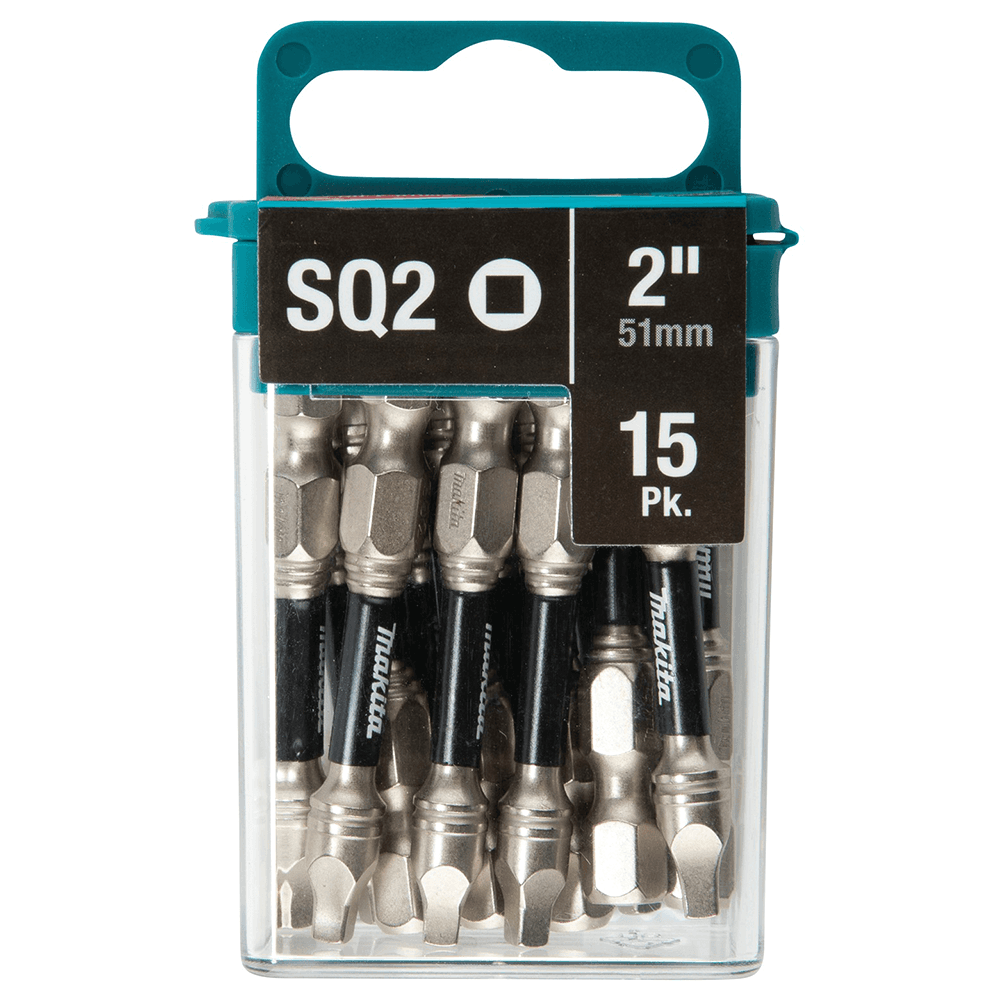 #2 x 2" Impact XPS Square Drive Power Bit, 1/4" Shank (15/Pack) Main - Image