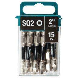 #2 x 2" Impact XPS Square Drive Power Bit, 1/4" Shank (15/Pack) Main - Image