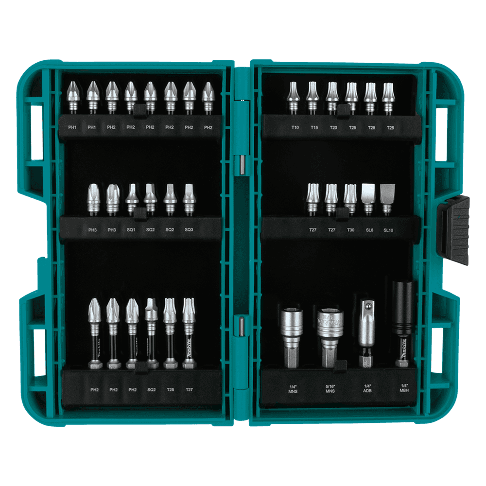 Extended Life and Corrosion Resistance - Makita Impact XPS 35 Piece Bit Set