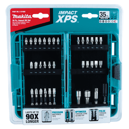 Makita Impact XPS 35 Piece Bit Set - Ideal for Demanding Jobs and High-Torque Impact Drivers