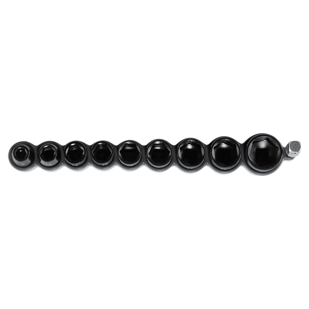 Impact XPS 3/8" 10-Piece Drive 6-Point Metric Impact Socket Set with Standard Socket Adapter Alt 2 - Image