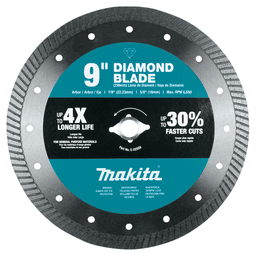 9" General Purpose Diamond Blade, Turbo Main - Image
