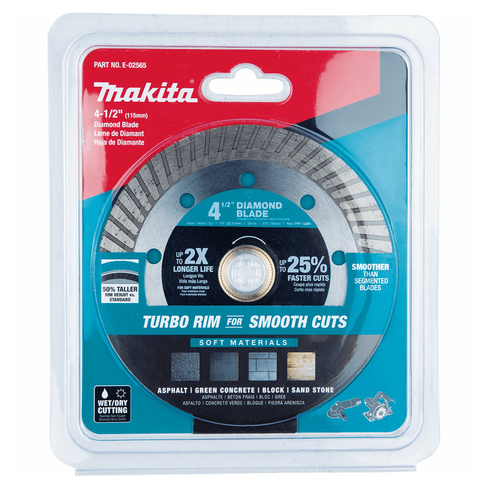 4‑1/2" Turbo Soft Material Diamond Blade Alt 1 - Image