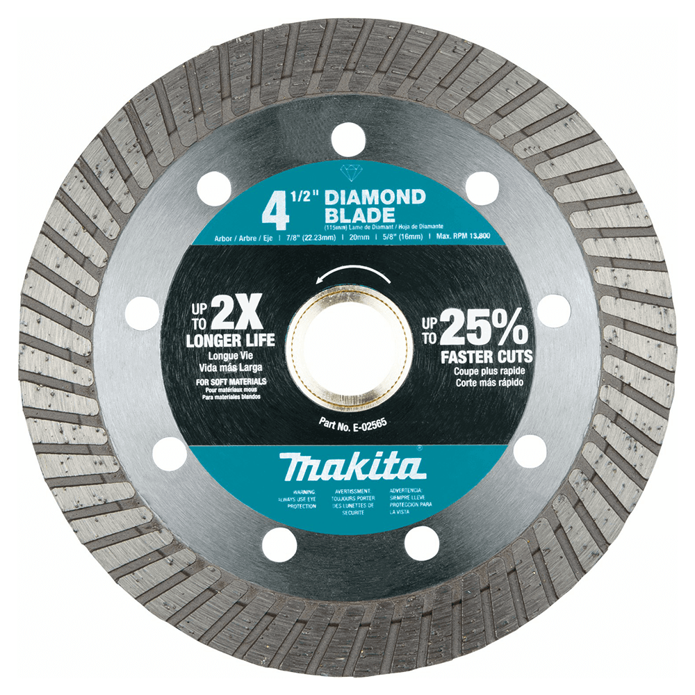 4‑1/2" Turbo Soft Material Diamond Blade Main - Image