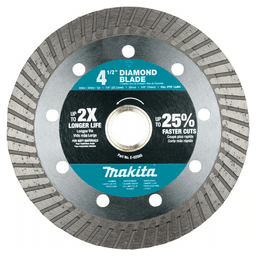 4‑1/2" Turbo Soft Material Diamond Blade Main - Image