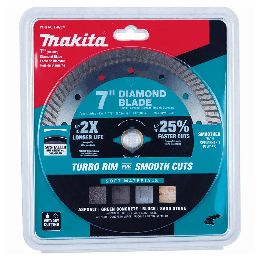 7" Turbo Soft Material Diamond Blade Alt 1 - Image