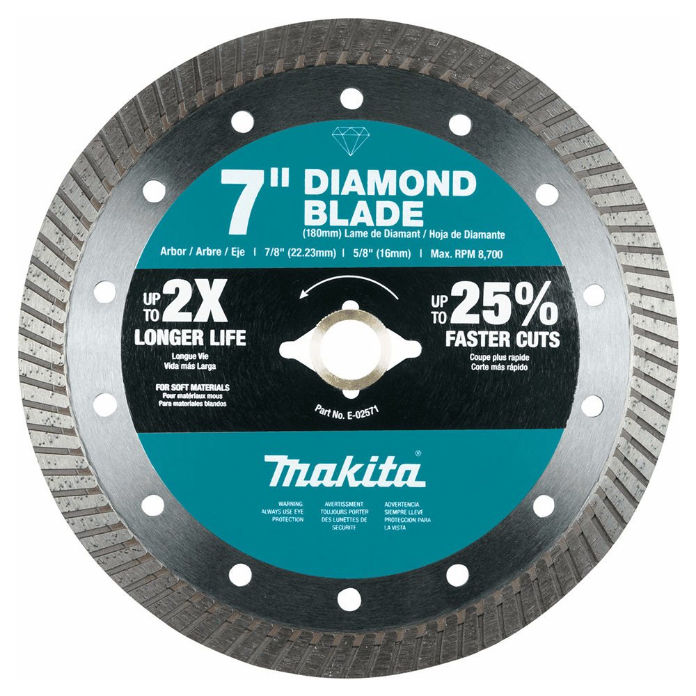 7" Turbo Soft Material Diamond Blade Main - Image