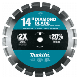 14" Segmented Soft Material Diamond Blade Main - Image