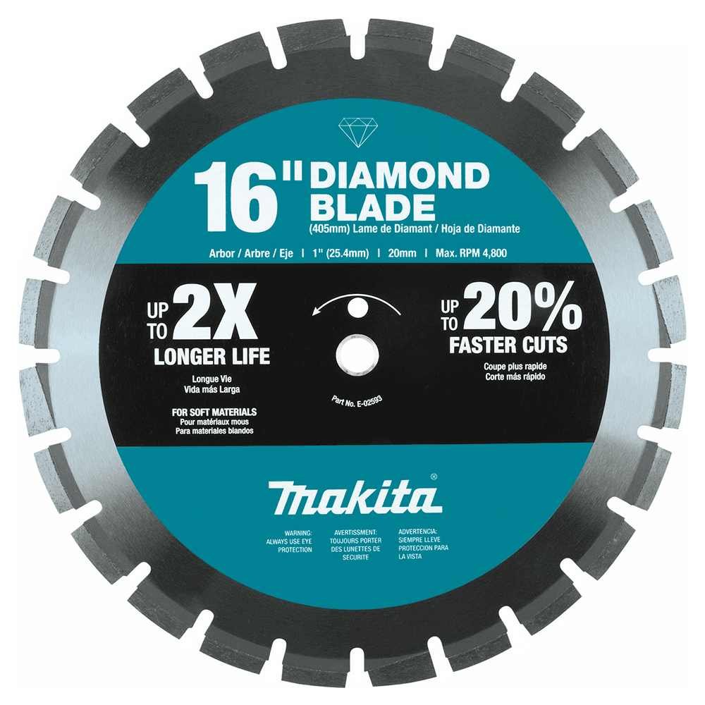16" Segmented Soft Material Diamond Blade Main - Image