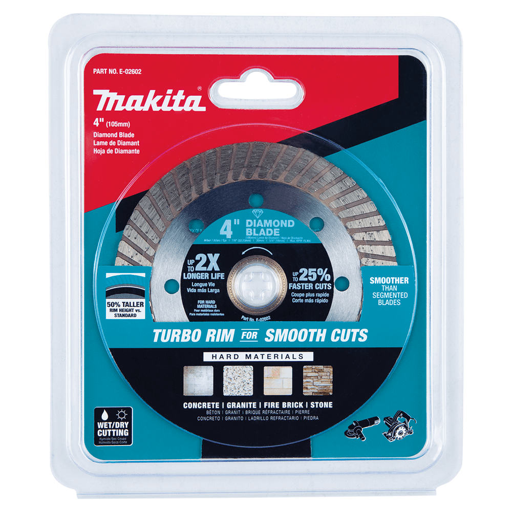 4" Hard Material Diamond Blade, Turbo Alt 1 - Image