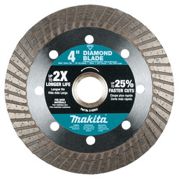 4" Hard Material Diamond Blade, Turbo Main - Image