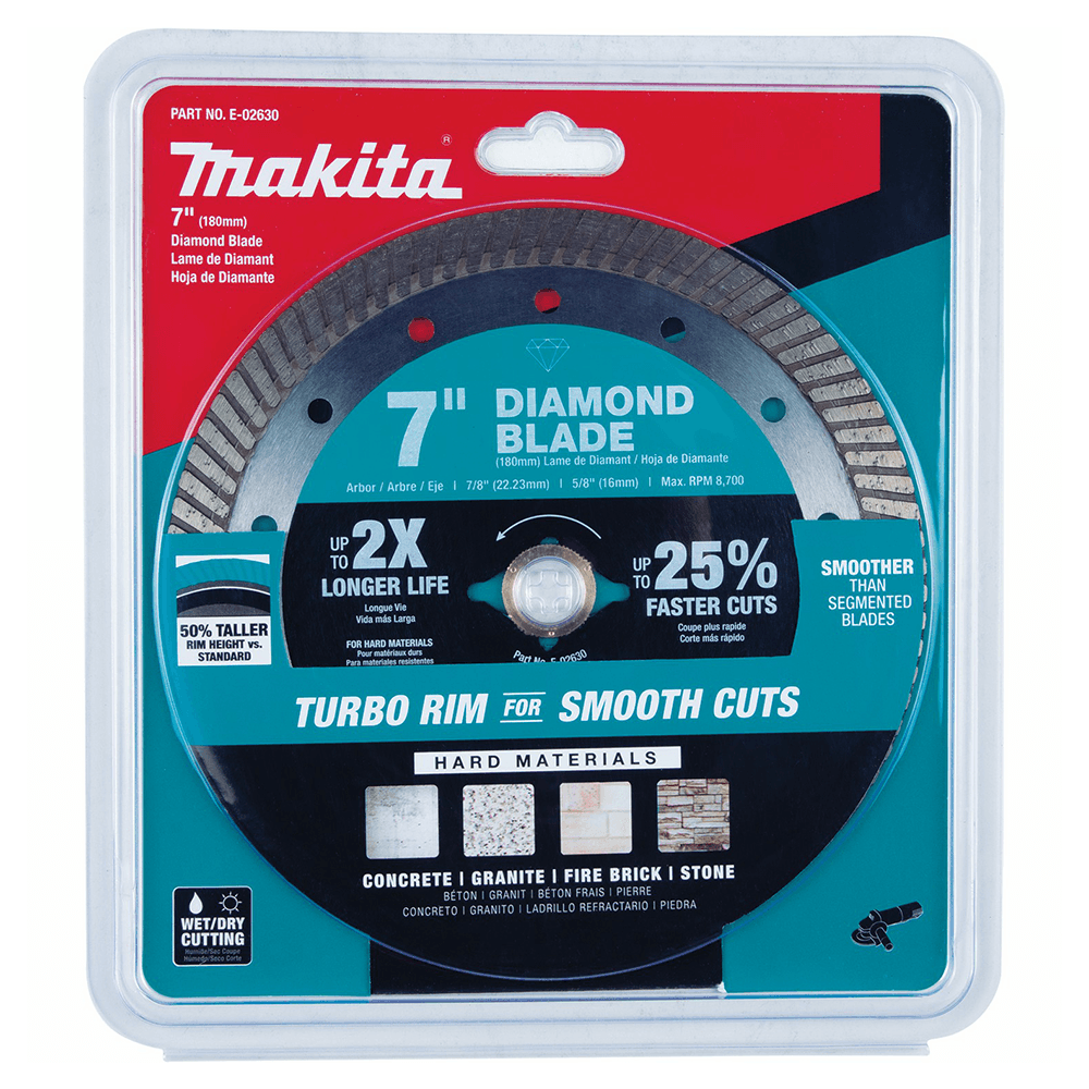 7" Turbo Hard Material Diamond Blade Alt 1 - Image