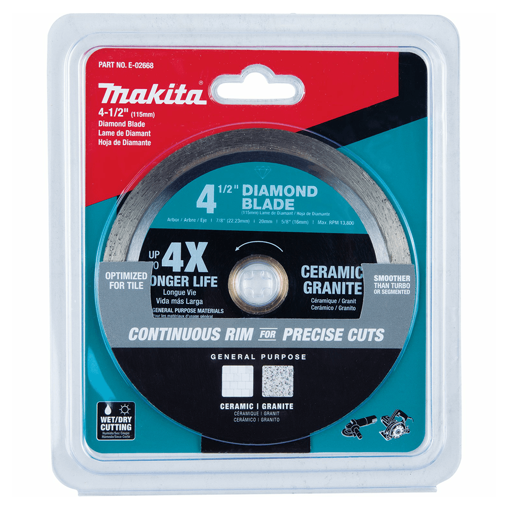 4‑1/2" Continuous Rim General Purpose Diamond Blade Alt 1 - Image