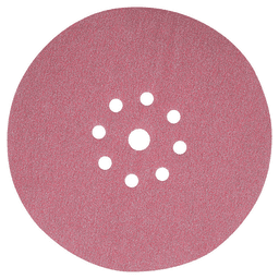 9" Hook/Loop 220 Grit 9 Holes Drywall Sanding Disc, Ceramic on Paper (25/Pack) Main - Image