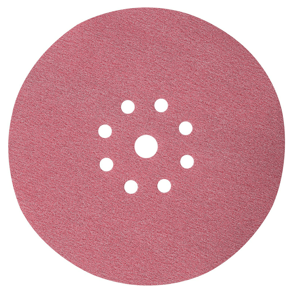 9" Hook/Loop 150 Grit 9 Holes Drywall Sanding Disc, Ceramic on Paper (25/Pack) Main - Image