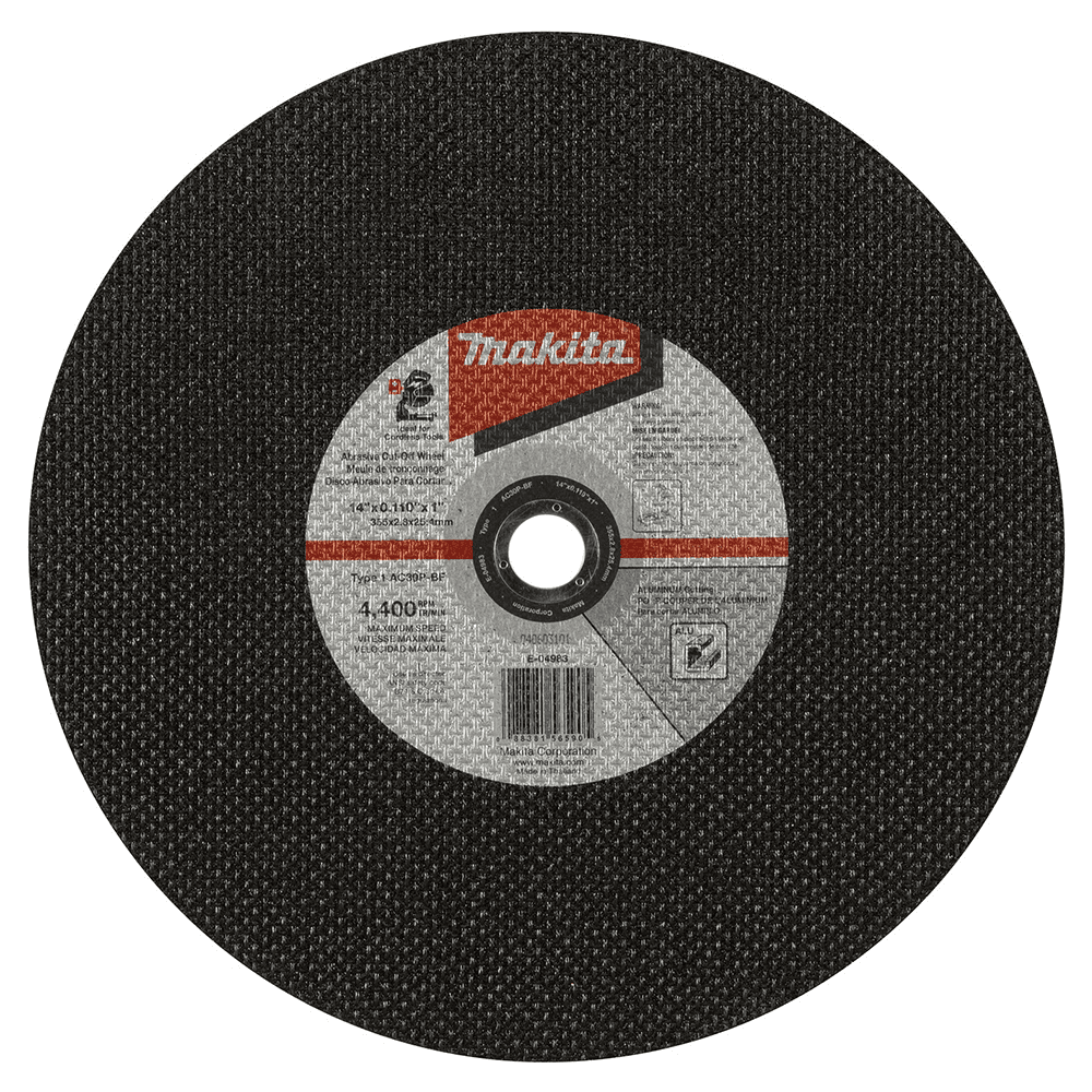 14" Type 1 30 Grit Thin Cut-Off Wheel for Aluminum Cutting (25/Pack) Alt 1 - Image