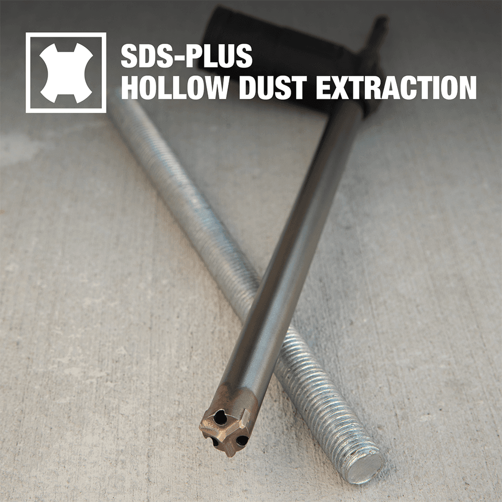 Vacuum Attachment for SDS-Plus Hollow Dust Extraction Drill Bit Alt 7 - Image