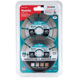 4-1/2" X-Lock Segmented Diamond Blade for Masonry Cutting (2/Pack) Alt 1 - Image
