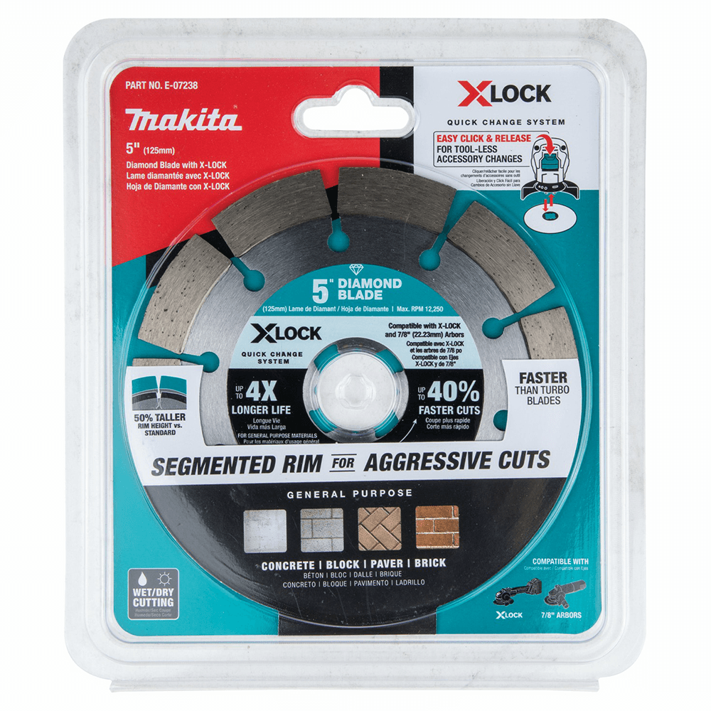 5" X-Lock Segmented Diamond Blade for Masonry Cutting Alt 1 - Image