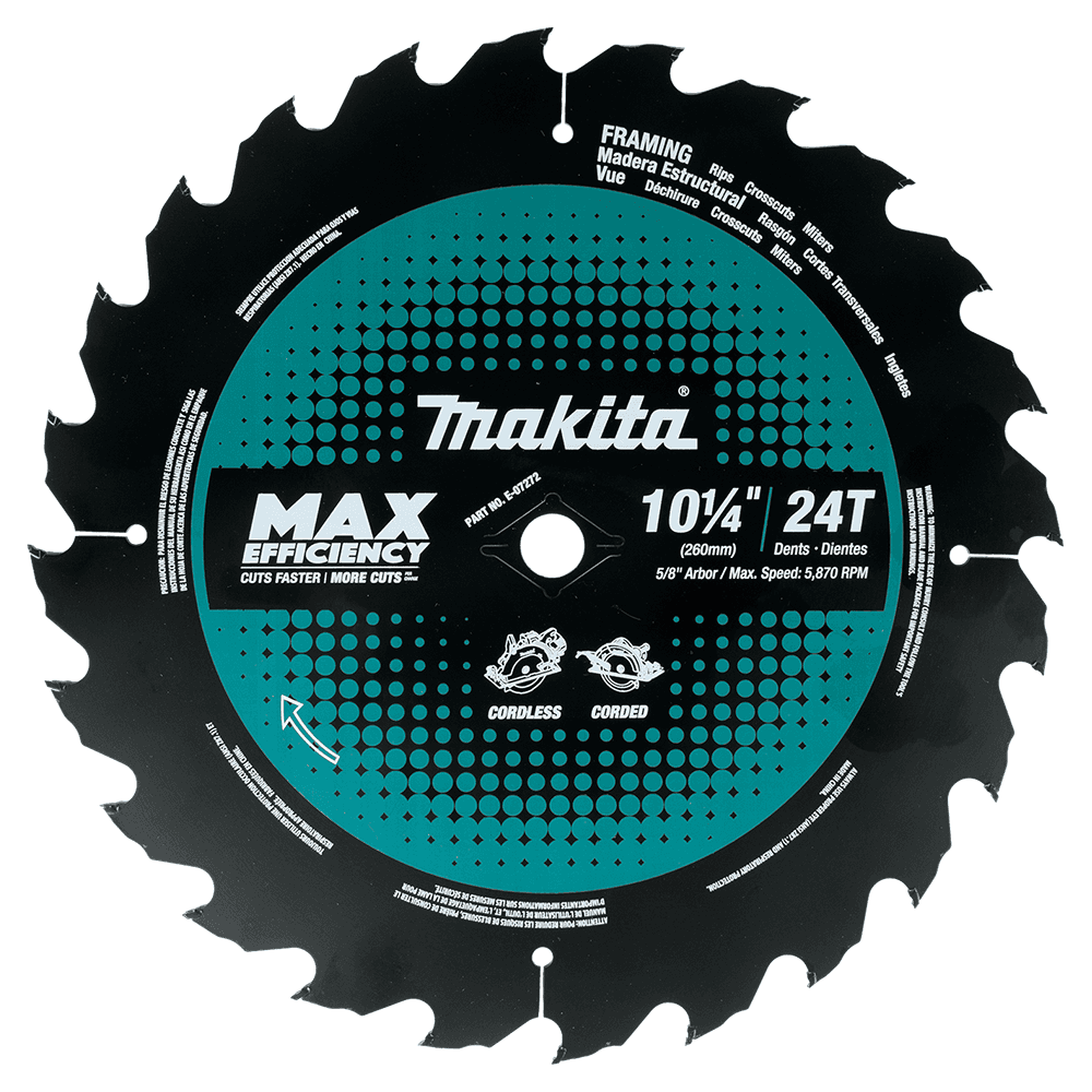 10-1/4" x 24 Teeth Carbide-Tipped Max Efficiency Circular Saw Blade Main - Image