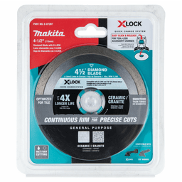 4-1/2" X-Lock Continuous Rim Diamond Blade for Ceramic/Granite Cutting Alt 1 - Image