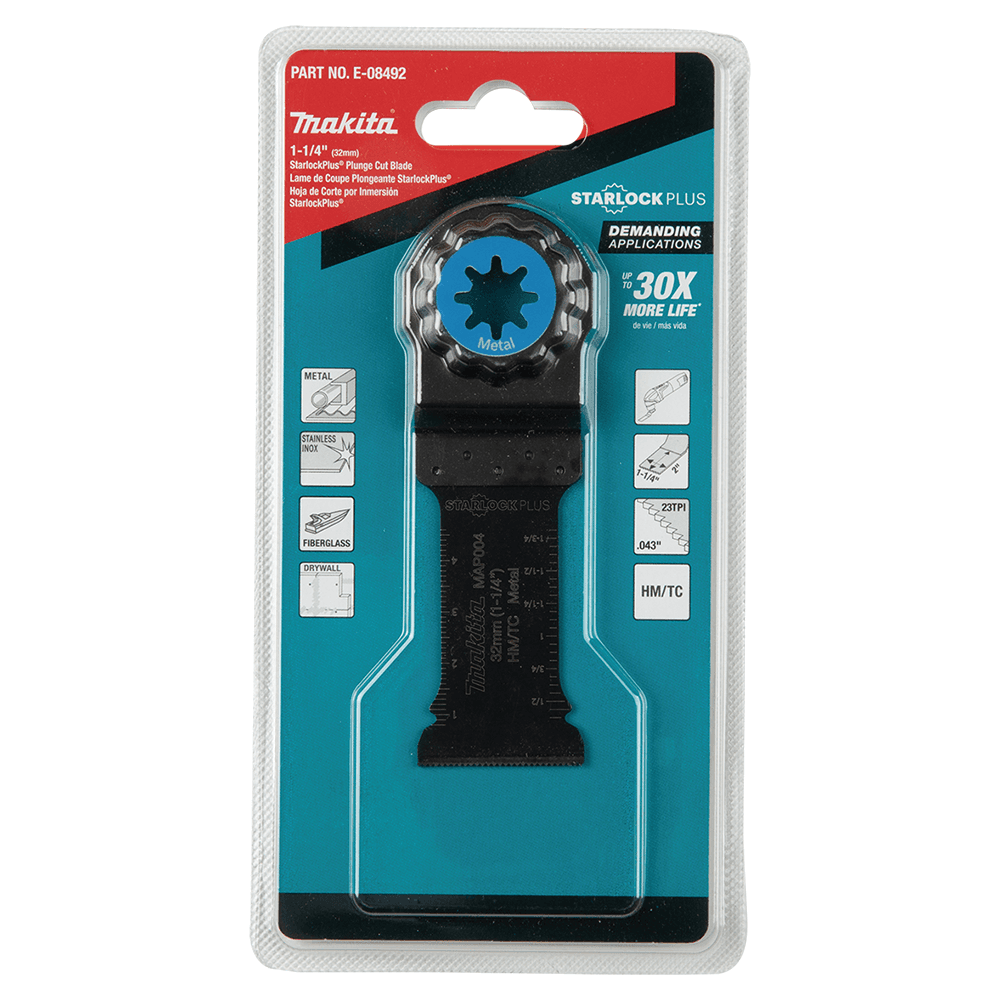 1-1/4" StarlockPlus Oscillating Multi-Tool Teeth Plunge Cut Blade for Metal Cutting Alt 2 - Image