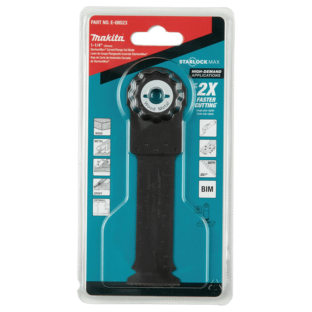 1-1/4" Starlock Oscillating Multi-Tool Bi-Metal Curved Plunge Cut Blade Alt 1 - Image