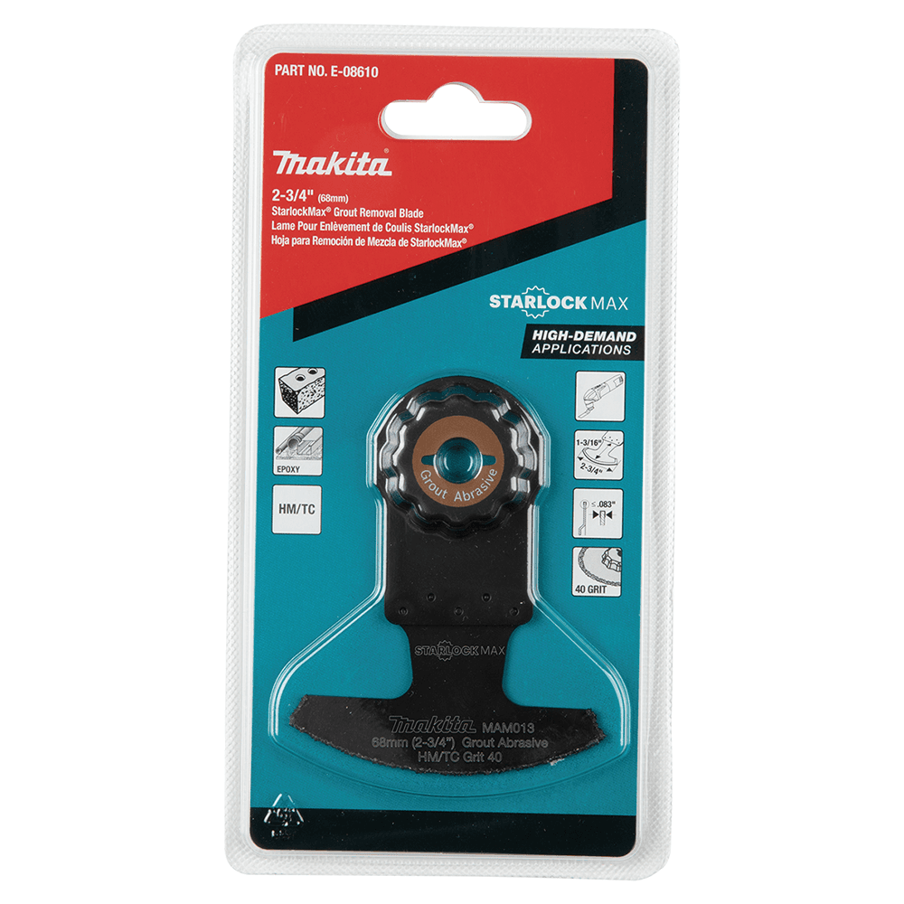 2-3/4" StarlockMax Oscillating Multi-Tool 40 Grit Grout/Abrasive Segmented Saw Blade Alt 2 - Image