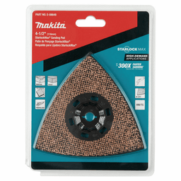 4-1/2" StarlockMax 40 Grit Oscillating Multi-Tool Tungsten Carbide Delta Triangle Sanding Pad Alt 2 - Image