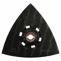 4-1/2" StarlockMax 60 Grit Oscillating Multi-Tool Tungsten Carbide Delta Triangle Sanding Pad Alt 1 - Image