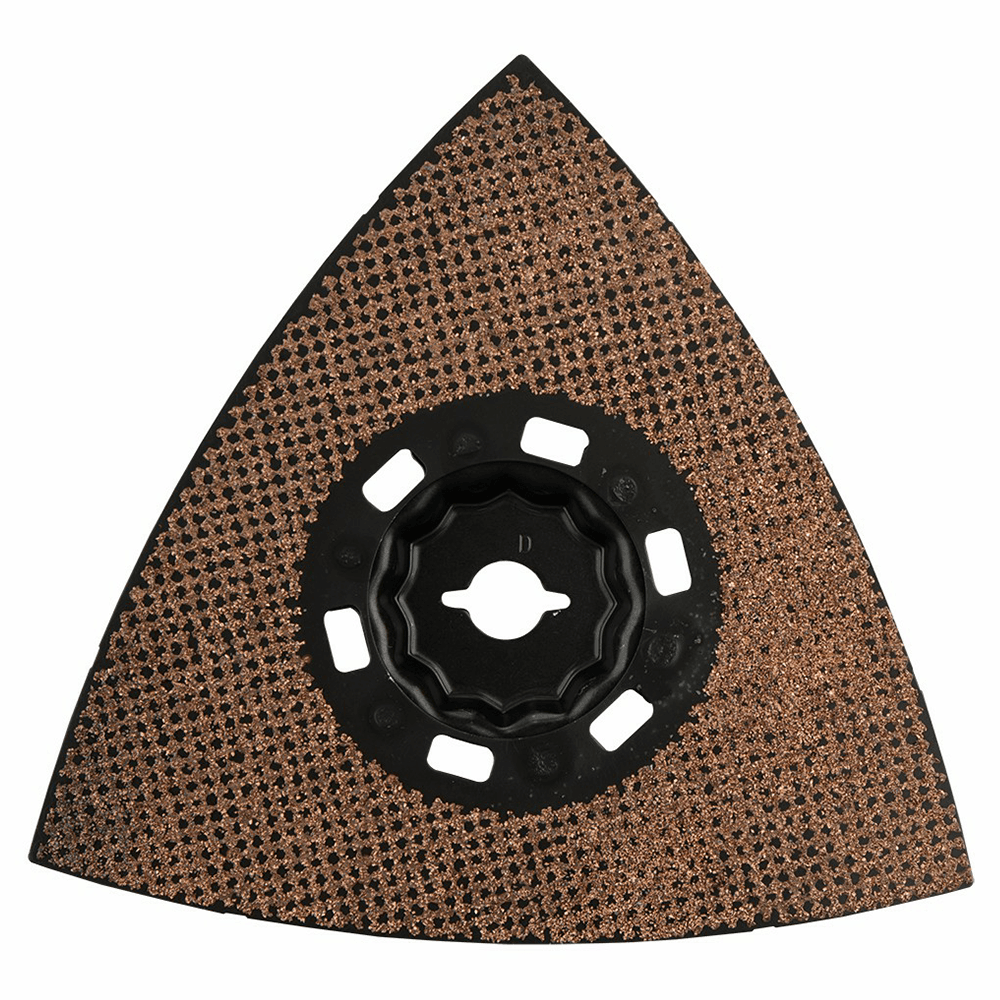4-1/2" StarlockMax 60 Grit Oscillating Multi-Tool Tungsten Carbide Delta Triangle Sanding Pad Main - Image