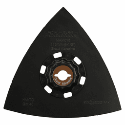 4-1/2" StarlockMax 100 Grit Oscillating Multi-Tool Tungsten Carbide Delta Triangle Sanding Pad Alt 1 - Image