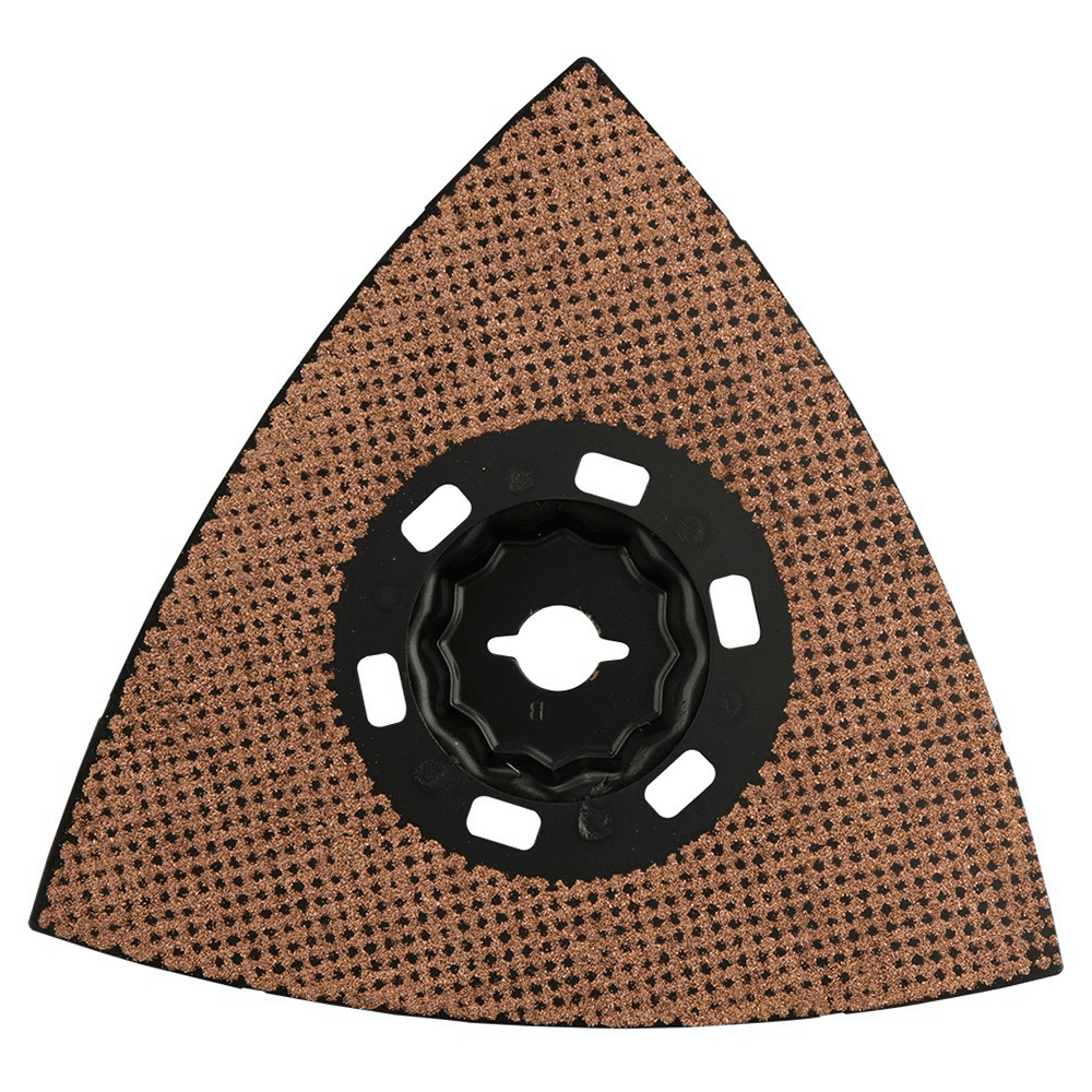 4-1/2" StarlockMax 100 Grit Oscillating Multi-Tool Tungsten Carbide Delta Triangle Sanding Pad Main - Image