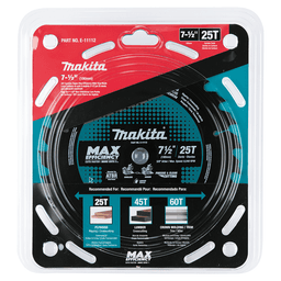 7-1/2" x 25 Teeth Carbide-Tipped Max Efficiency Miter Saw Blade Alt 1 - Image