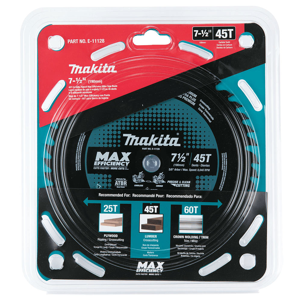 7-1/2" x 45 Teeth Cross-Cut Max Efficiency Miter Saw Blade Alt 1 - Image