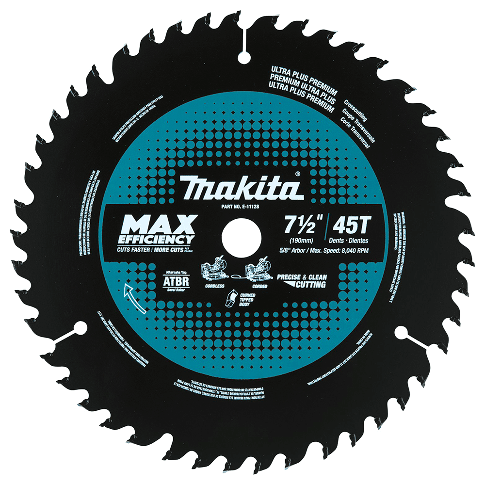 7-1/2" x 45 Teeth Cross-Cut Max Efficiency Miter Saw Blade Main - Image