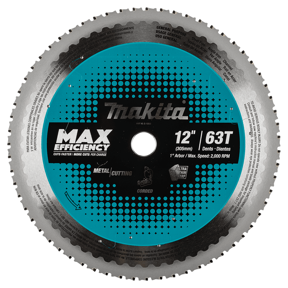 12" x 63 Teeth Carbide-Tipped Max Efficiency Saw Blade Main - Image