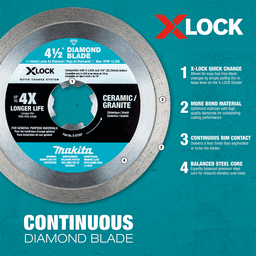 4-1/2" X-Lock 3-Piece Diamond Blade Variety Pack for Masonry Cutting Alt 11 - Image