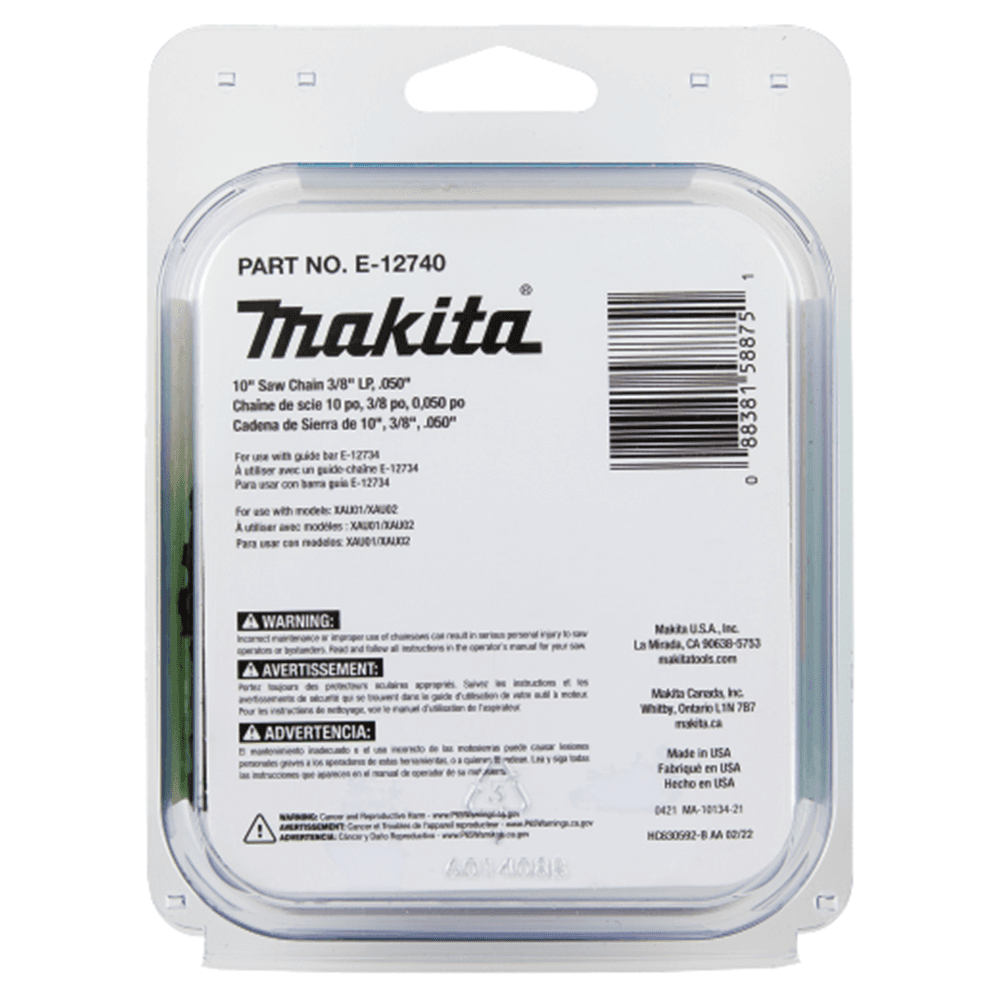 10" Low Kickback Saw Chain with 3/8" Pitch, .050" Gauge Alt 3 - Image