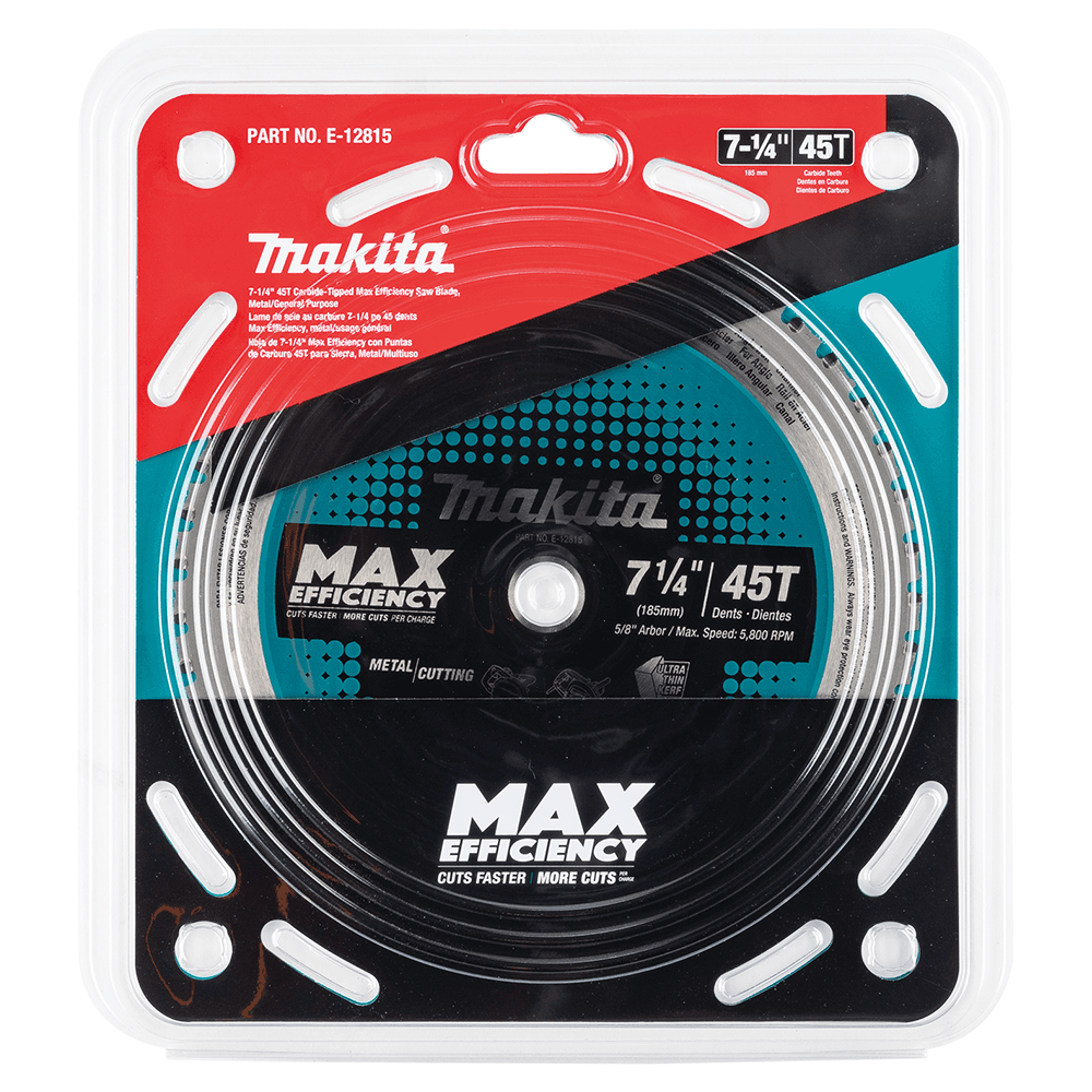 7-1/4" x 45 Teeth Carbide-Tipped Max Efficiency Saw Blade Alt 1 - Image