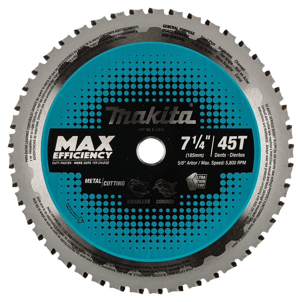 7-1/4" x 45 Teeth Carbide-Tipped Max Efficiency Saw Blade Main - Image
