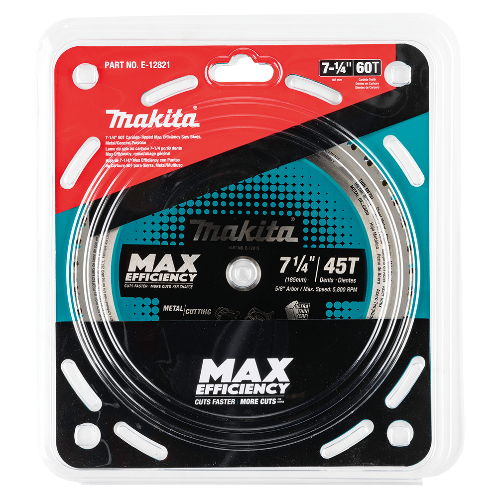 7-1/4" x 60 Teeth Carbide-Tipped Max Efficiency Saw Blade Alt 1 - Image
