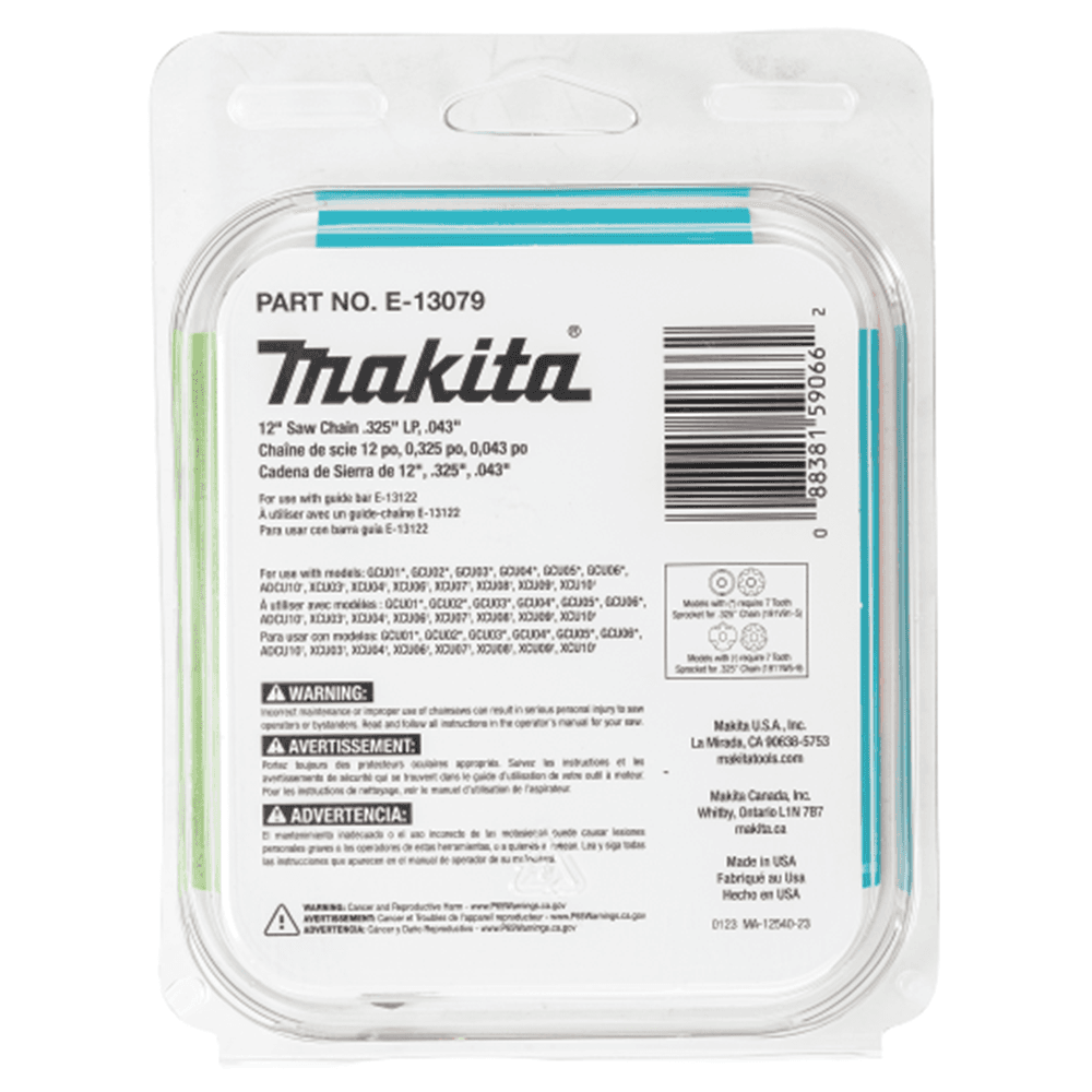 12" Low Kickback Saw Chain with .325" Pitch, .043" Gauge Alt 3 - Image