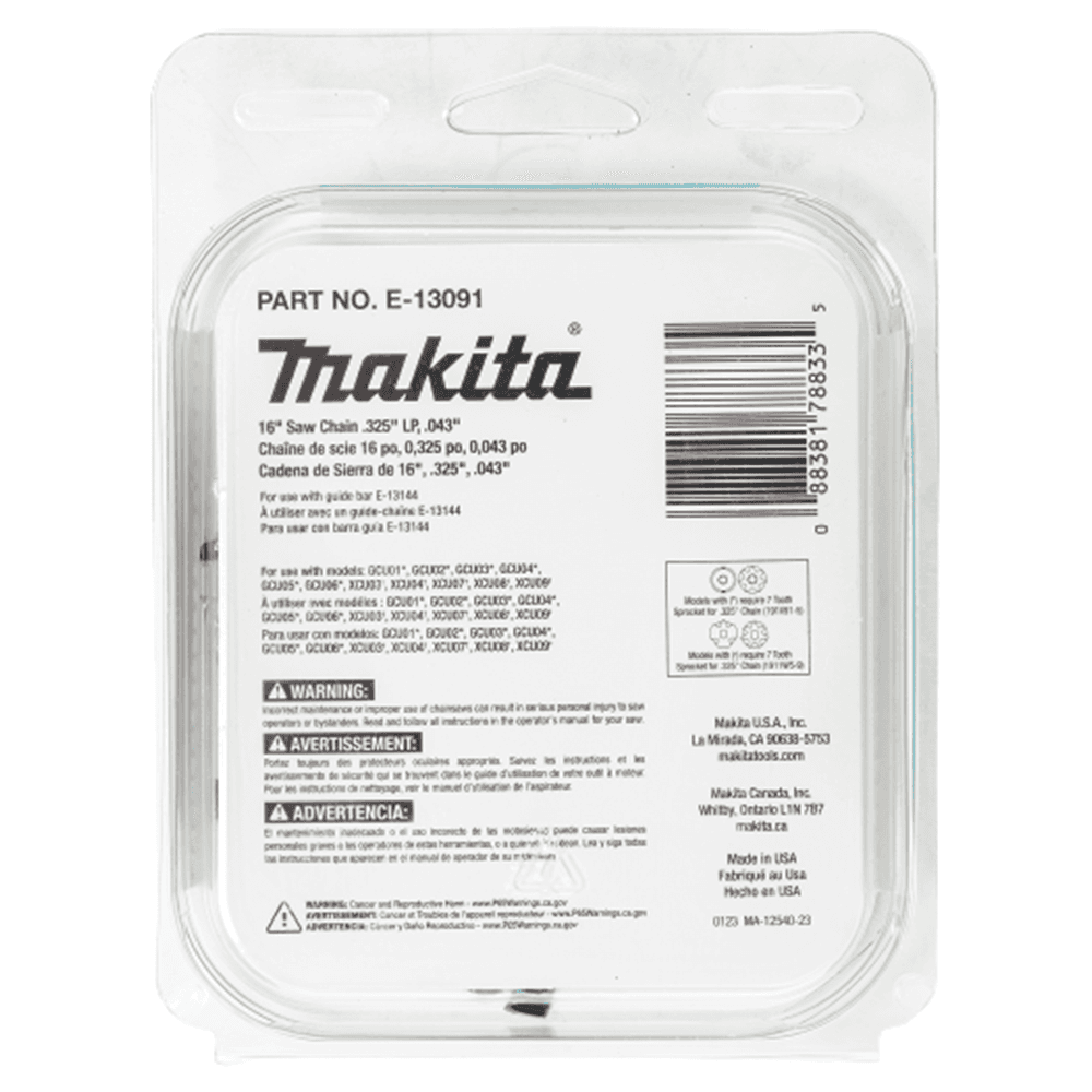 16" Low Kickback Saw Chain with .325" Pitch, .043" Gauge Alt 3 - Image