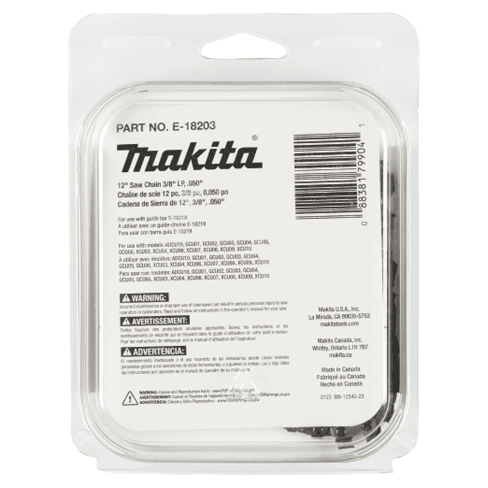 12" Low Kickback Saw Chain with 3/8" Pitch, .050" Gauge Alt 2 - Image