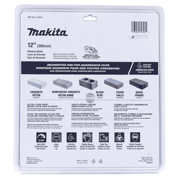 12" Segmented General Purpose Thin Kerf Diamond Blade Alt 9 - Image