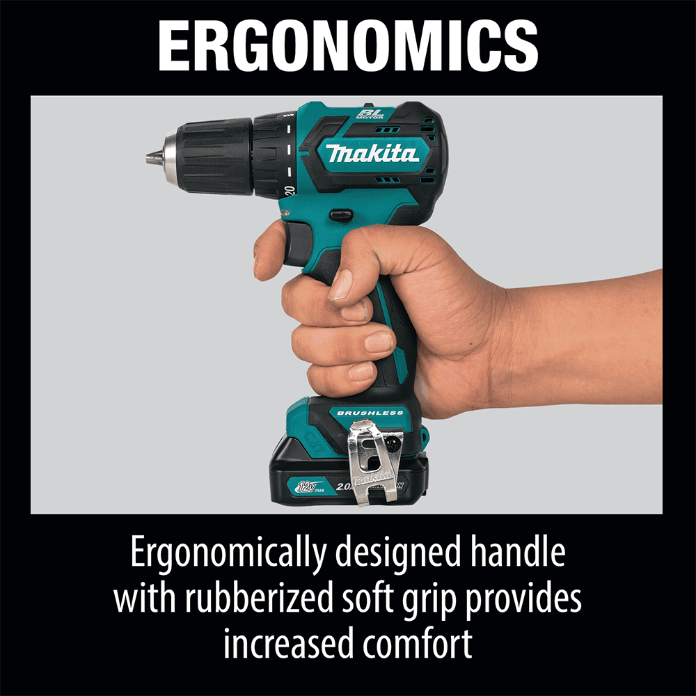 12 V max CXT Lithium-Ion Brushless Cordless 3/8" Driver-Drill Kit (2.0 Ah) Alt 10 - Image