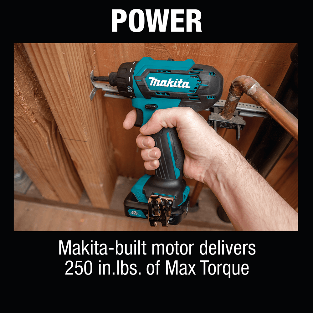 12 V max CXT Lithium-Ion Cordless 1/4" Hex Screwdriver Kit (2.0 Ah) Alt 6 - Image
