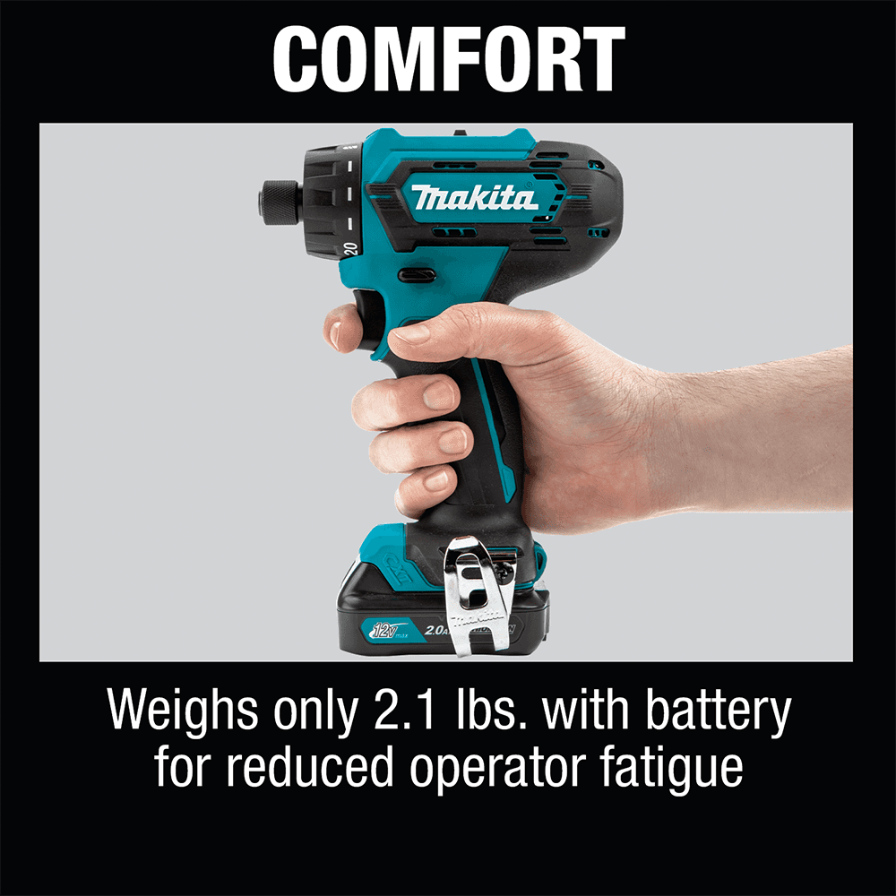 12 V max CXT Lithium-Ion Cordless 1/4" Hex Screwdriver Kit (2.0 Ah) Alt 8 - Image